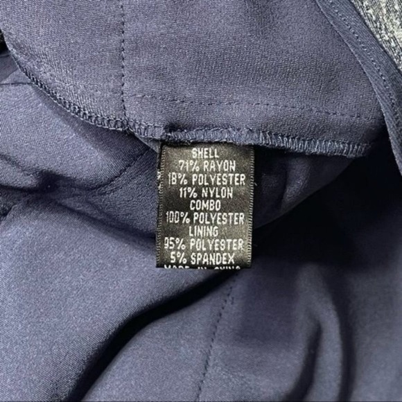 Adrianna Papell Blue Satin Shutter Pleat Tiered Layered Sheath Dress 4 - Picture 10 of 10